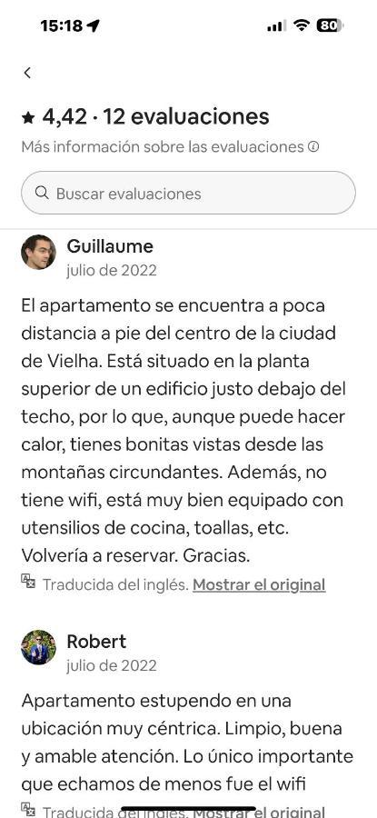 Precioso Atico Duplex En Vielha Para 6 Pax Exterior foto